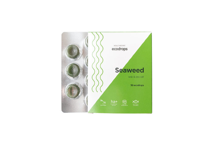 КАРАМЕЛЬ ЛЕДЕНЦОВАЯ HEALTHBERRY ECODROPS SEAWEED, 30 ШТ